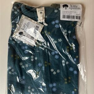 Kate Quinn Blue Ditsy Flower Footie